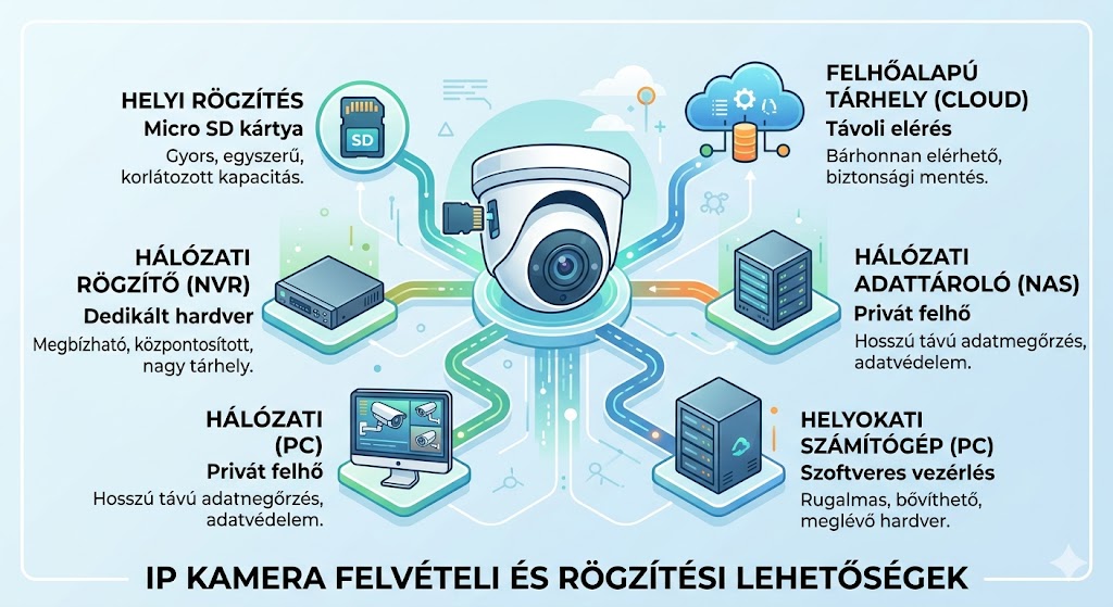 Felhő alapú tárolás vs. Saját rögzítő: Pro és kontra. 1 Felhő alapú tárolás vs. Saját rögzítő: Pro és kontra. IP kamera, NVR rögzítő és komplett szettek raktárról