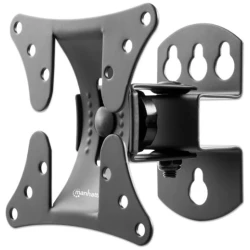 Manhattan TV állvány - Fali, forgatható, pivot, Fekete (max.VESA:100x100)(13"-32"-ig)