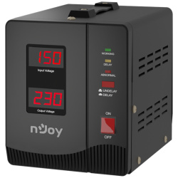 NJOY Toroid Transzformátor 2000VA - Alvis 2000 AVR (Kimenet: 2x Shucko, LCD kijelző, indítás késleltetés)
