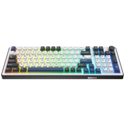The G-Lab Gamer Billentyűzet - KEYZ ELITE 400 HE BW/US (RGB, cserélhető Mágneses switch, 8000Hz, USB, angol)