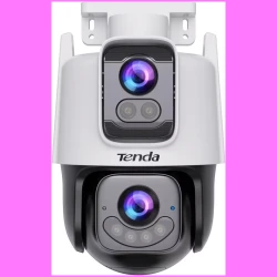 Tenda IP wifi PT kamera - RH9-WCA (DualLens; 6MP, 3MP 4mm + 3MP 6mm; H265, IR30m+LED, IP65; Mik., Hangsz.)