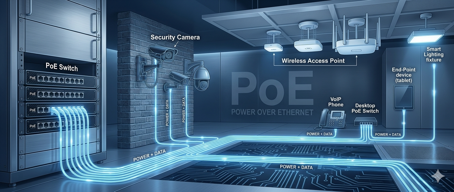 A tökéletes PoE (Power over Ethernet) útmutató: Minden, amit 2026-ban tudni kell 1 poe
