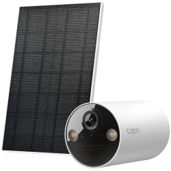 TP-link IP wifi Cső kamera - Tapo C410 KIT (kamera + szolár panel; Akku; 3MP, 3mm, IP65, H264, IR9m, SD, mikr., hangsz)