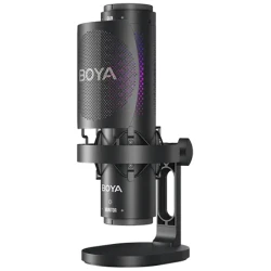BOYA Mikrofon - K9 (USB, állvány, LED, fekete)