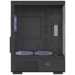 Formula Számítógépház - Crystal Z1CM V2 Black (fekete, ablakos, mATX, 1xUSB2.0, 1xUSB3.0, 1xType-C)