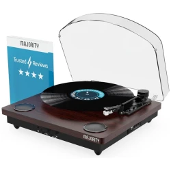 Majority Lemezjátszó - Moto (33/45/78 RPM, Bluetooth 5.3, Audio-Technica AT3600L fejegység, hangszóró)