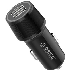 ORICO autós töltő - UCC-2U-BK (Szivargyújtós, USB-A+USB-C, fekete)