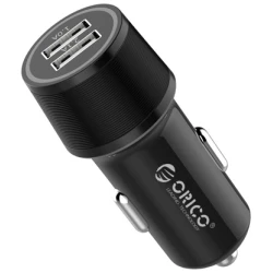 ORICO autós töltő - UCC-2U-BK (Szivargyújtós, USB-A+USB-C, fekete)