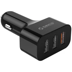 ORICO autós töltő - UCH-Q3-BK (Szivargyújtós, 3xUSB-A 35W, fekete)