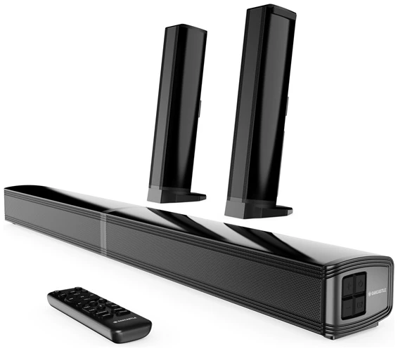 Oakcastle Hangszóró Soundbar - SB80 Split (120W, Bluetooth 5.3, HDMI ARC, AUX, USB, Optikai, Távírányító)