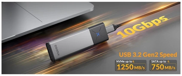 Orico Külső M.2 ház - IDPWM2-G2A-GY (USB-C 3.2 Gen2 -> M.2 NVMe, Max.: 8TB, 10 Gbps) 1 Orico Külső M.2 ház - IDPWM2-G2A-GY (USB-C 3.2 Gen2 -> M.2 NVMe, Max.: 8TB, 10 Gbps)