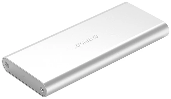 Orico Külső M.2 ház - M2G-C3-SV (M.2, USB-C 3.1, Max.: 2 TB, 5 Gbps, ezüst)