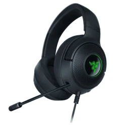 Razer Fejhallgató - Kraken V3 X (USB, mikrofon, hangerőszabályzó, 1,8m kábel, fekete)
