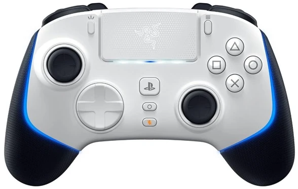 Razer Gamepad - Wolverine V2 Pro White (Vezeték nélküli, PC/PS5, fehér/kék) 1 Razer Gamepad - Wolverine V2 Pro White (Vezeték nélküli, PC/PS5, fehér/kék)