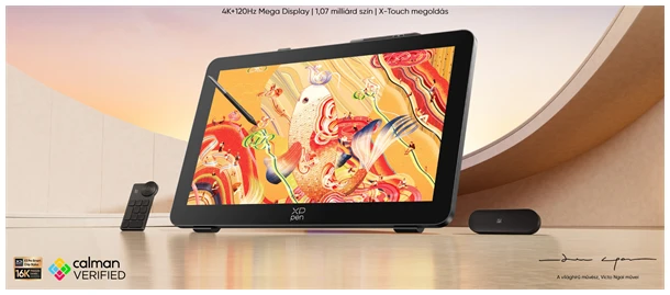 XP-PEN Grafikus kijelző - Artist 27 Pro (Gen 2) 4K (23,8", IPS, 16:9, 4K, 120Hz, 5080 LPI, PS 16k, 220 RPS, ACK05) 1 XP-PEN Grafikus kijelző - Artist 27 Pro (Gen 2) 4K (23,8", IPS, 16:9, 4K, 120Hz, 5080 LPI, PS 16k, 220 RPS, ACK05)