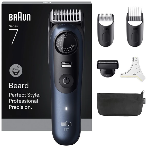 Braun Szakállvágó - Series 7 BT7520 (vízálló, 0,5mm és 20mm hossz közötti beállítás) 1 Braun Szakállvágó - Series 7 BT7520 (vízálló, 0,5mm és 20mm hossz közötti beállítás)