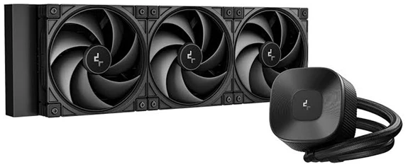 DeepCool CPU Water Cooler - LE360 V2 ZERO DARK (max 31,6dB; max. 128,93 m3/h; 3x12cm)