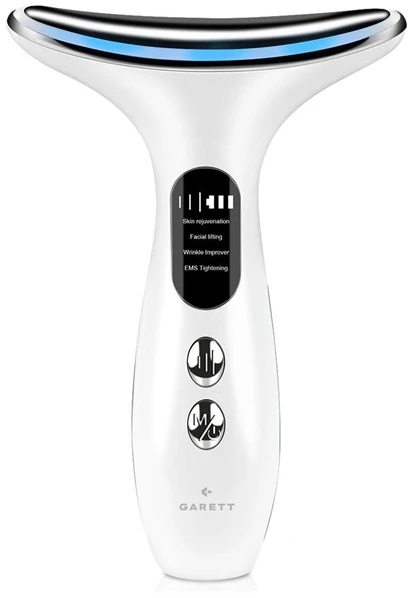 GARETT BEAUTY - LIFT SKIN PRO szónikus bőr, arc és nyakmaszírozó fehér