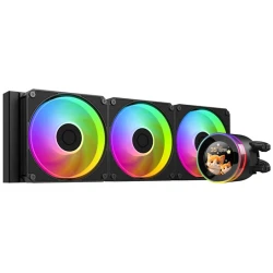 ID-Cooling CPU Water Cooler - Space SL360 V2 (25dB; max. 135,41 m3/h; 3x12cm, A-RGB LED, fekete)