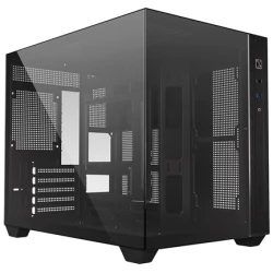 ID-Cooling Számítógépház - VIEW 500 (ablakos, venti nélkül, BTF, mATX, 1xUSB3.0, 1xUSB2.0, fekete)