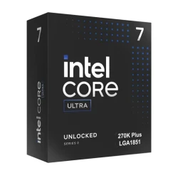 Intel Processzor - Core Ultra 7-270K Plus (36M Cache, up to 5.50 GHz, 125W skt1851, Arrow Lake) BOX No Cooler