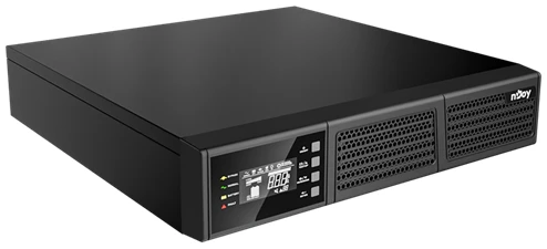 NJOY Szünetmentes 2000VA - Runa 2000 (On-line, RS232, USB, szoftver, LCD kijelző, 2U rack)