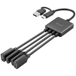 Sandberg USB Hub - USB-C/A to 2A+2C Splitter
