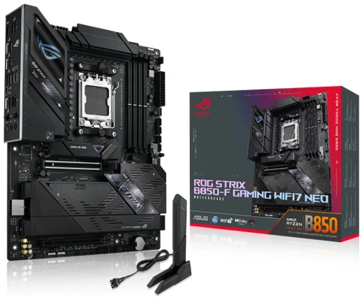 Asus Alaplap - AMD ROG STRIX B850-F GAMING WIFI7 NEO AM5 (B850, ATX, 4xDDR5 8400+MHz, 2xSATA3, 4x M.2, HDMI) 1 Asus Alaplap - AMD ROG STRIX B850-F GAMING WIFI7 NEO AM5 (B850, ATX, 4xDDR5 8400+MHz, 2xSATA3, 4x M.2, HDMI)