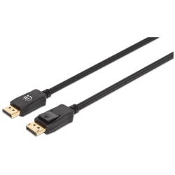 Manhattan Kábel - DisplayPort ( DisplayPort 1.4, 4K@144hz, HDR, 2m, Fekete)
