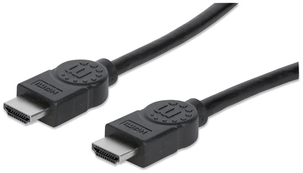 Manhattan Kábel - HDMI to HDMI (4K@60Hz, 3D, Shielded, 7.5m, Fekete)
