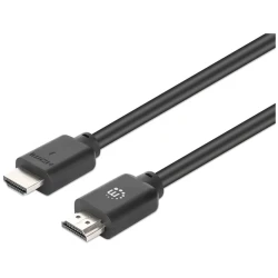 Manhattan Kábel - HDMI to HDMI (HDR, HEC, ARC, 4K@60Hz, HDR, HDCP 2.3, 2m, 18 Gbps Fekete)