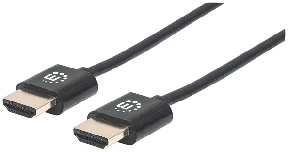 Manhattan Kábel - HDMI to HDMI szuper keskeny (Ethernet HEC, ARC, 3D, 4K@60Hz, fali kábel, Shielded, 0.5m, Fekete) 1 Manhattan Kábel - HDMI to HDMI szuper keskeny (Ethernet HEC, ARC, 3D, 4K@60Hz, fali kábel, Shielded, 0.5m, Fekete)