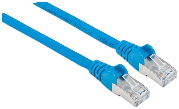Manhattan Kábel - S/FTP Patch (RJ45 to RJ45, Cat7 kábel Cat6A moduláris csatlakozóval, 1m, kék, réz) 1 Manhattan Kábel - S/FTP Patch (RJ45 to RJ45, Cat7 kábel Cat6A moduláris csatlakozóval, 1m, kék, réz)