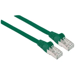 Manhattan Kábel - S/FTP Patch (RJ45 to RJ45, Cat7 kábel Cat6A moduláris csatlakozóval, 20m, zöld, réz)