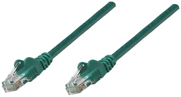 Manhattan Kábel - U/UTP Patch (RJ45 to RJ45, Cat6, 10m, zöld, réz)