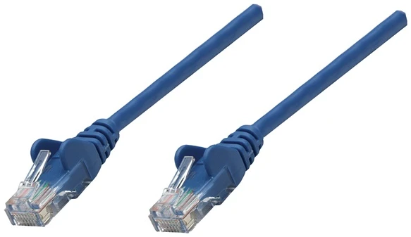 Manhattan Kábel - U/UTP Patch (RJ45 to RJ45, Cat6, 15m, kék, réz)