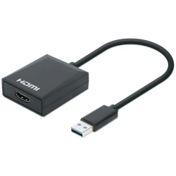 Manhattan Kábel átalakító - USB-A to HDMI Adapter, USB 3.0, 1080p