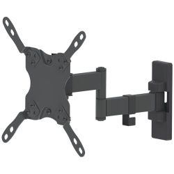 Manhattan TV állvány -  Fali csuklós dupla Fekete (max.VESA:200x200)(13"-43"-ig) 20 kg