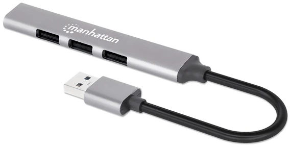 Manhattan USB HUB - 4db USB 3.0 / 2.0 Combo Hub, USB-A Male to 4db USB-A females, Ezüst 1 Manhattan USB HUB - 4db USB 3.0 / 2.0 Combo Hub, USB-A Male to 4db USB-A females, Ezüst