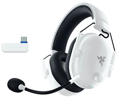 Razer Fejhallgató - Blackshark V2 Pro PS (Bluetooth, mikrofon, hangerőszabályzó, fehér)