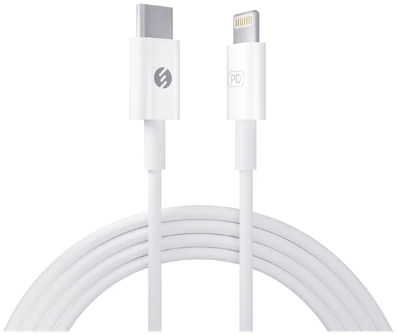 S-Link kábel - SL-C120 (2A, 20W, Gyorstöltés, Type-C to Lightning, adat+töltőkábel, fehér, 1m) 1 S-Link kábel - SL-C120 (2A, 20W, Gyorstöltés, Type-C to Lightning, adat+töltőkábel, fehér, 1m)
