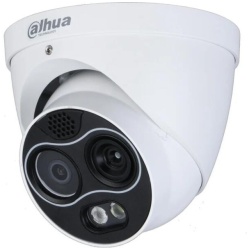 Dahua IP Turret hőkamera - TPC-DF1241-B3F4-DW-S8 (256x192, 3,5mm / 4MP, 4mm, ICR, IR30m, IP67, WDR, audio, I/O, PoE)