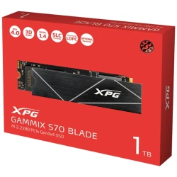 ADATA SSD - 1TB XPG GAMMIX S70 BLADE (3D, M.2 PCIe Gen 4x4, r:7400 MB/s, w:5500 MB/s, PS5 Ready)