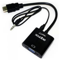 APPROX Átalakító - HDMI to VGA + AUDIO adapter