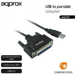 APPROX Kábel átalakító - USB2.0 to Párhuzamos (paraller) port adapter