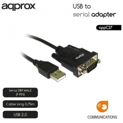 APPROX Kábel átalakító - USB2.0 to Serial port (RS232) adapter