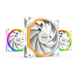 Be Quiet! Cooler 12cm - LIGHT WINGS WHITE 120mm PWM high-speed Triple-Pack (RGB, 2500rpm, 31dB, fehér)
