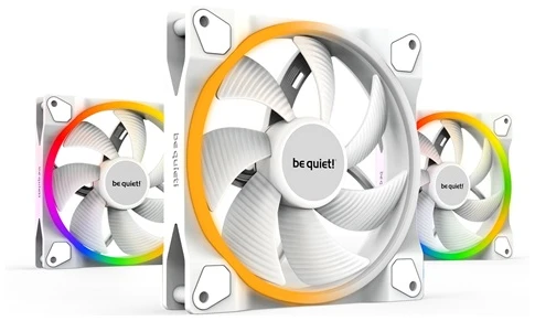 Be Quiet! Cooler 14cm - LIGHT WINGS WHITE 140mm PWM Triple Pack (RGB, 1700rpm, 20,6dB, fehér)