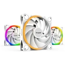 Be Quiet! Cooler 14cm - LIGHT WINGS WHITE 140mm PWM Triple Pack (RGB, 2200rpm, 31dB, fehér)