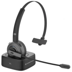 Conceptronic Vezeték nélküli Fejhallgató - POLONA03B (BT5.0, hangerőszabályzó, felhajtható mikrofon, fekete)